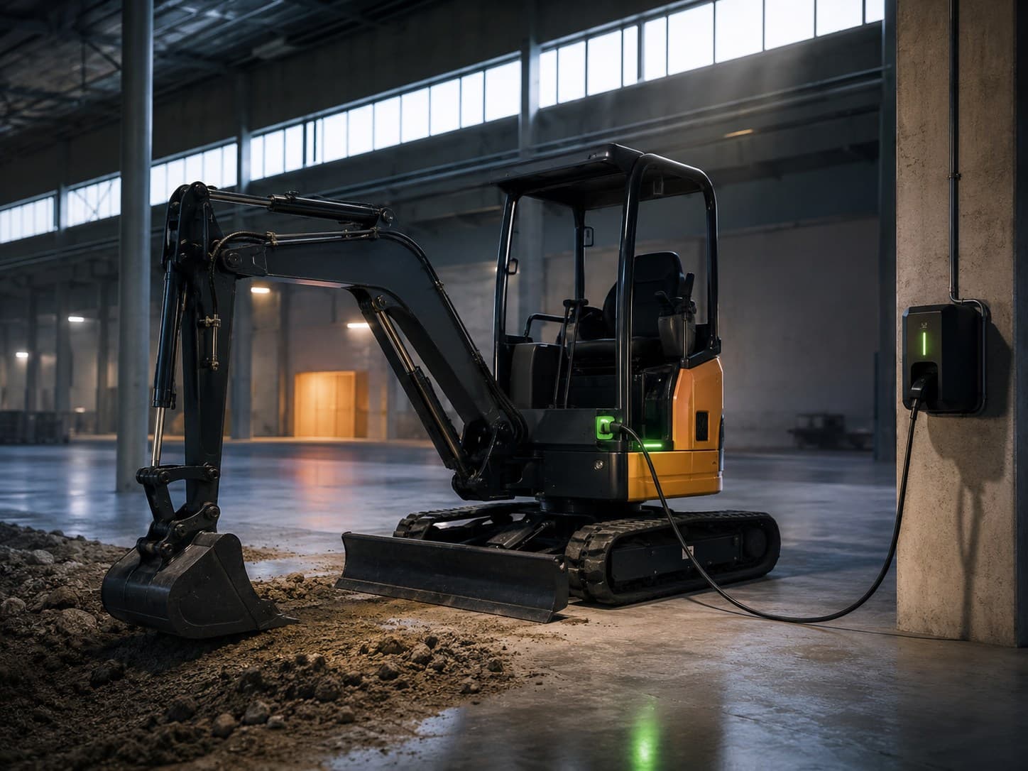 Moderne elektriske anleggsmaskiner