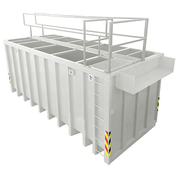 Sedimenteringscontainer 30 m³ — leie hos Akershus Maskinutleie