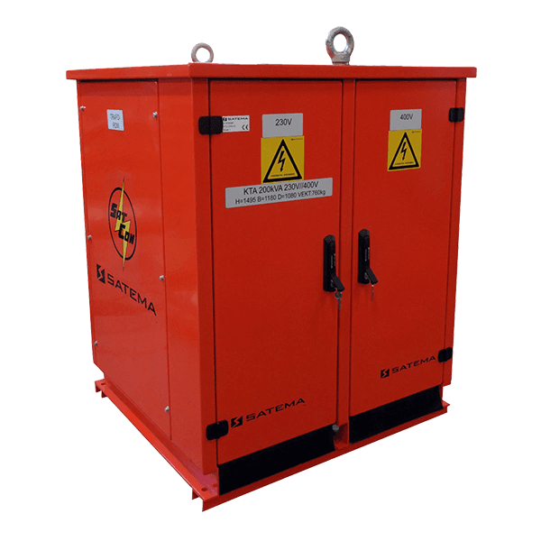 Satcon MiniKiosk KTA 200kVA — leie hos Akershus Maskinutleie