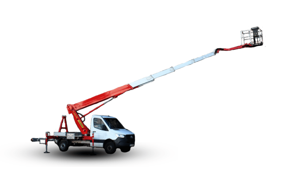 Palfinger P250BK — leie hos Akershus Maskinutleie